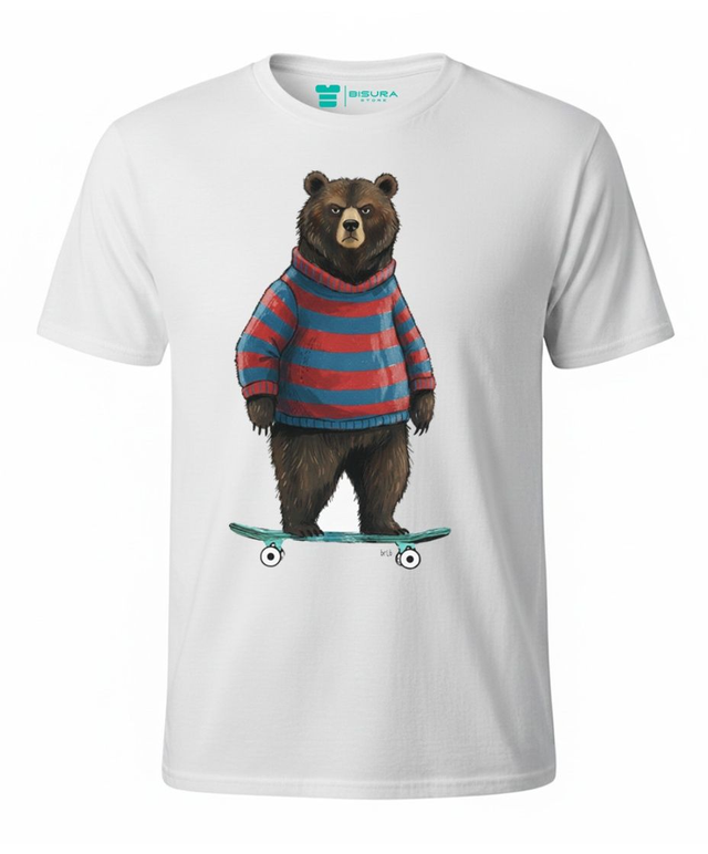 T-shirt Bisura Orso Skate