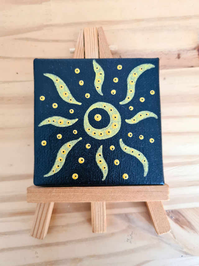 Mini toile &amp; son chevalet