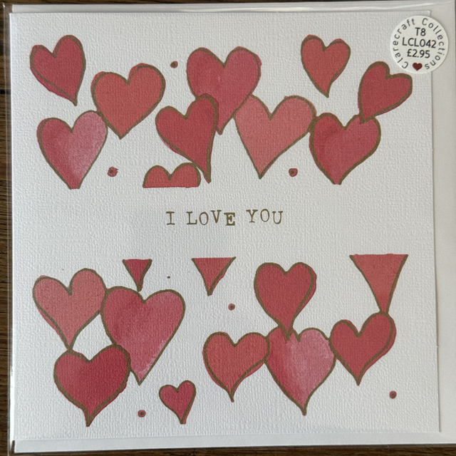 WP16 Hearts Watercolour Print