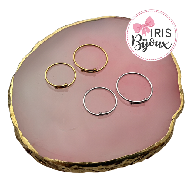 Fedina regolabile ferma anello 