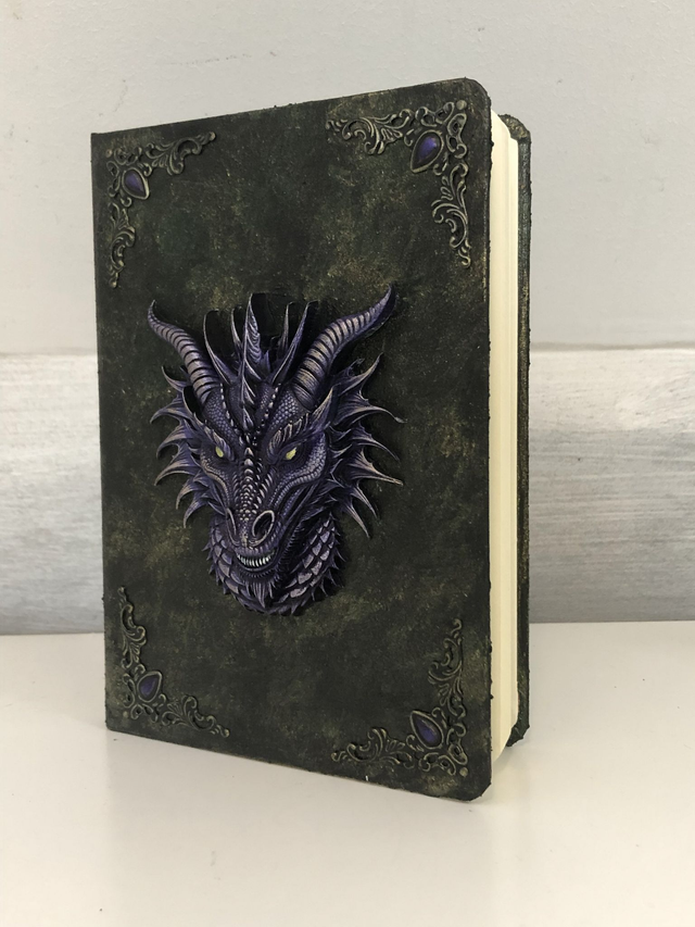 Carnet Tête de Dragon Violet
