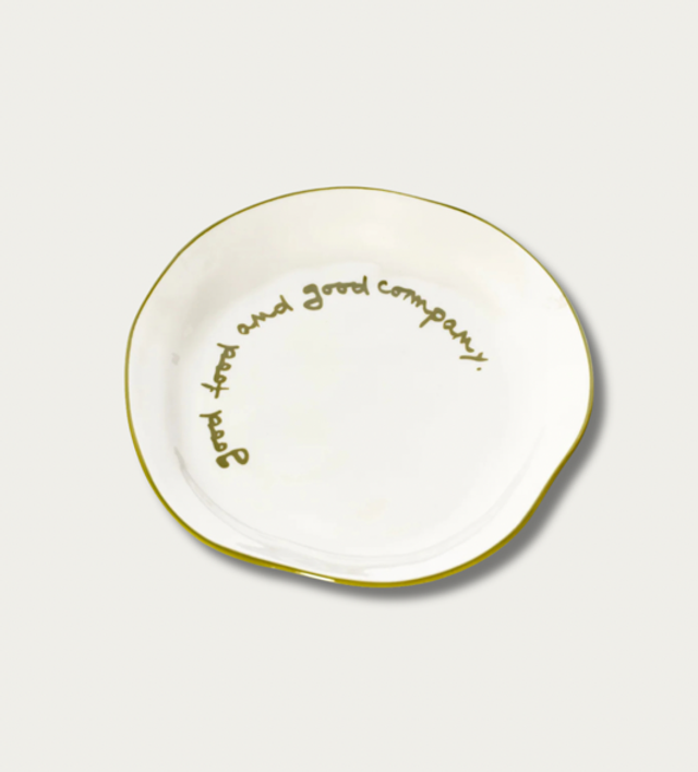 Good Food And Good Company - Statement Plate 