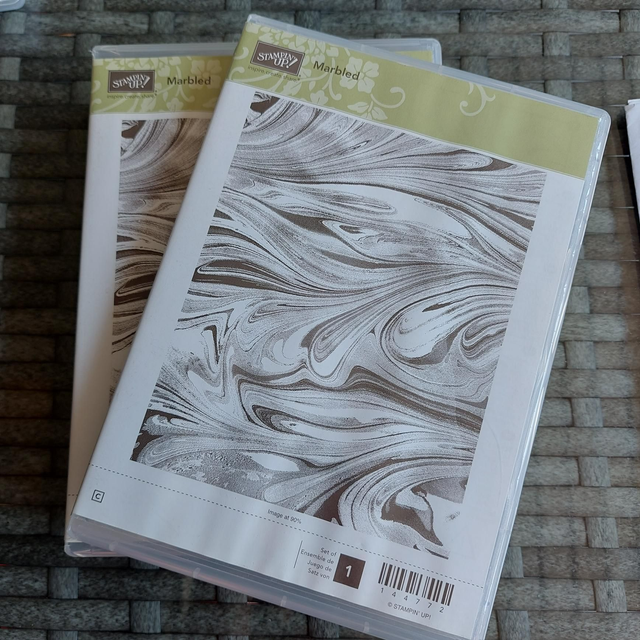 Marbled background stamp