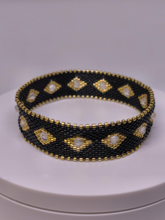 Bangle noir et doré 