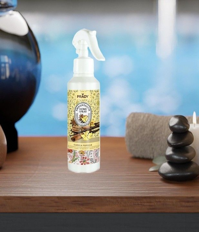 Spray d'ambiance multi-usage Prady " Cannelle et vanille "