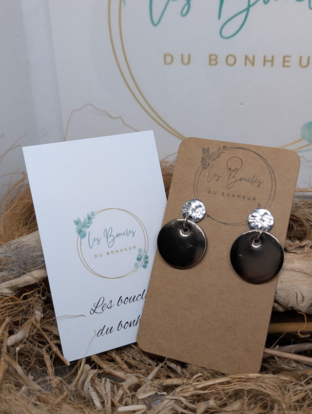 Boucles d'oreilles Anti Gaspi bronze ag218