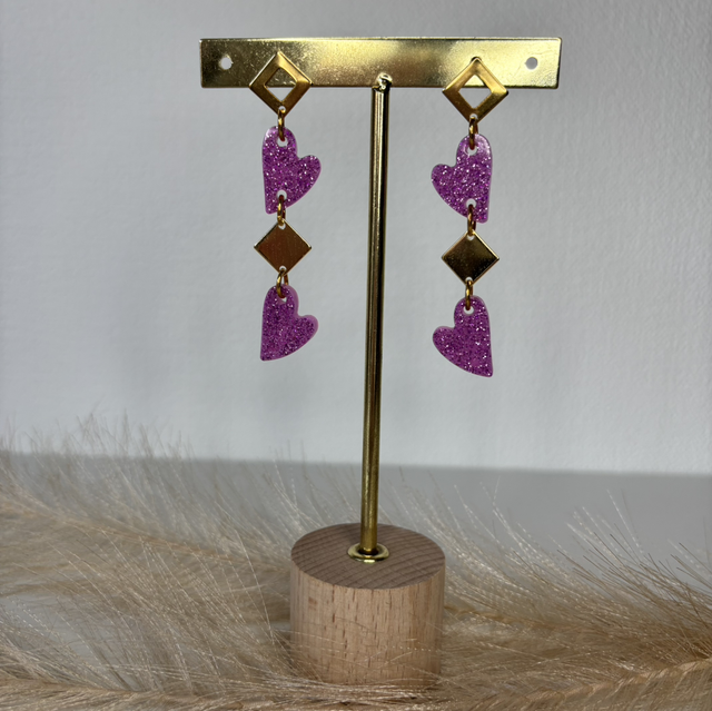 Boucles d’oreilles cœur