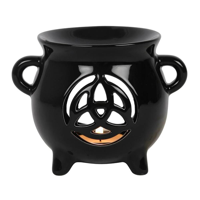 Black Triquetra Oil Burner 