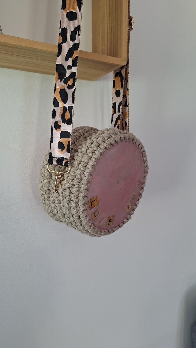 Sac Résine et crochet Love You
