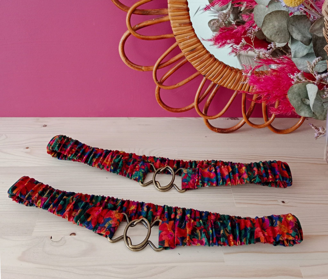 La ceinture élastique - FLEURS VINTAGE - T1 (34-40)