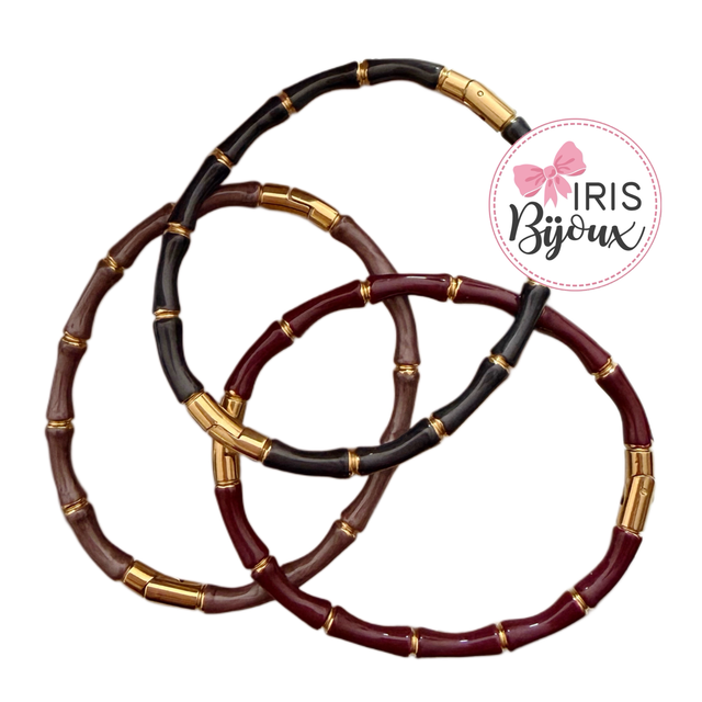 Bangle Bamboo smaltato 