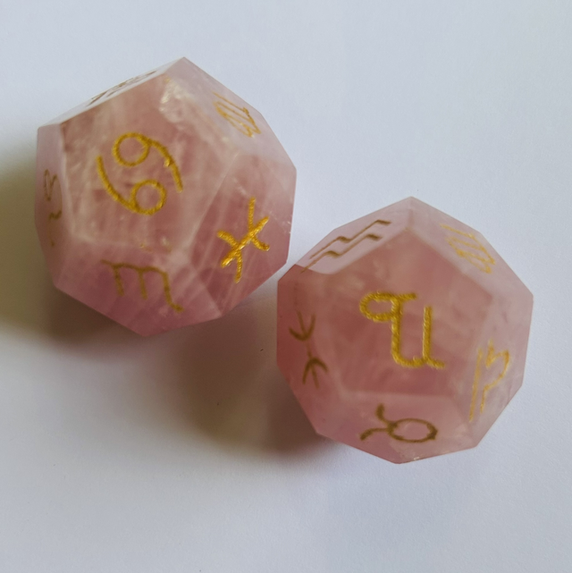 Dé Horoscope Quartz rose