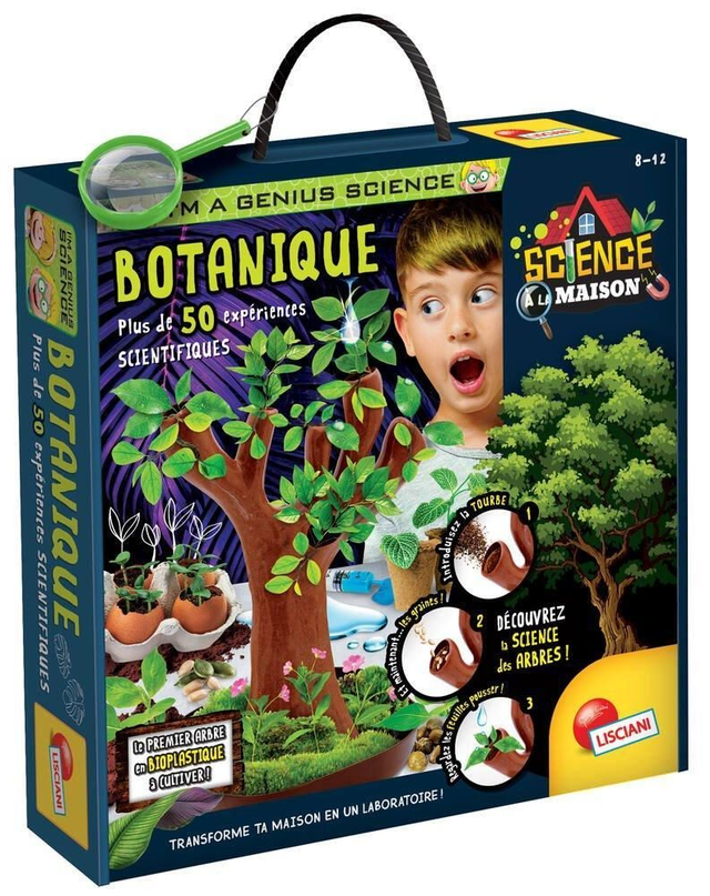 Lisciani Giochi Kit Scientifique - I'm A Genius Botanique, 50 Expériences, Arbre Bio-plastique