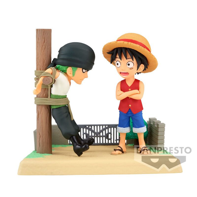 One Piece Log Stories Monkey D Luﬀy & Roronoa Zoro ﬁgure 7cm