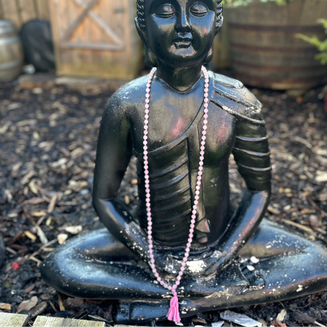 Rose Quartz Mala Beads 112cm