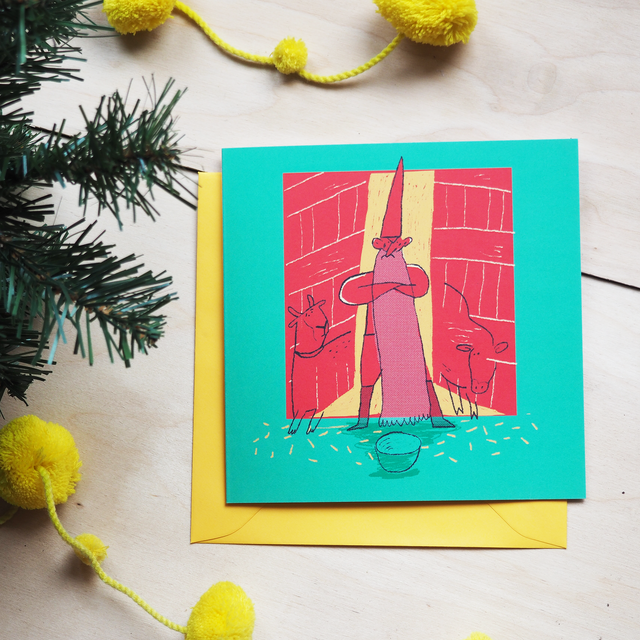 Weefolk Press Tompte Greetings Card