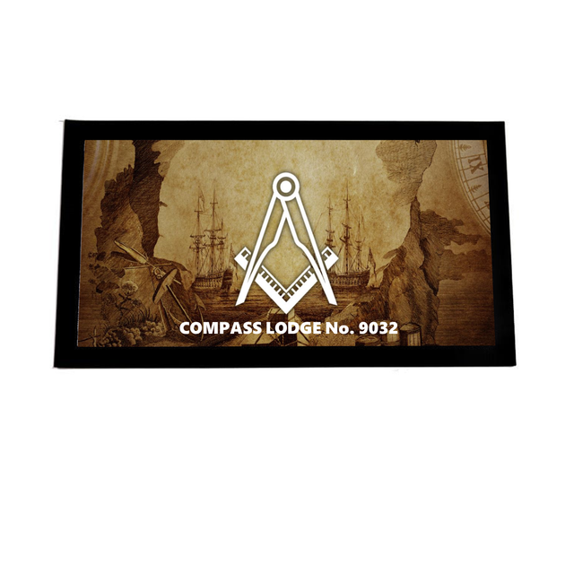 Custom Masonic Bar Runner/ Mat 