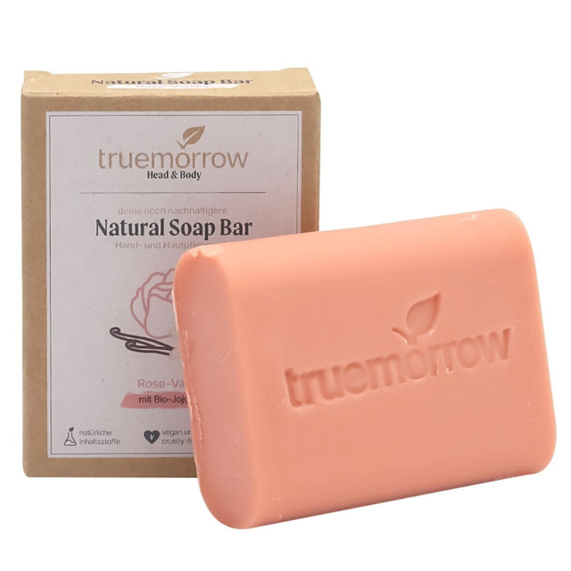 Truemorrow Natural Soap Bar  Rose-Vanille