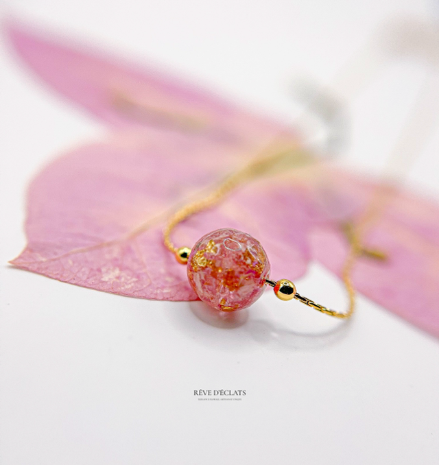 Collier - Fleur de bougainvillier