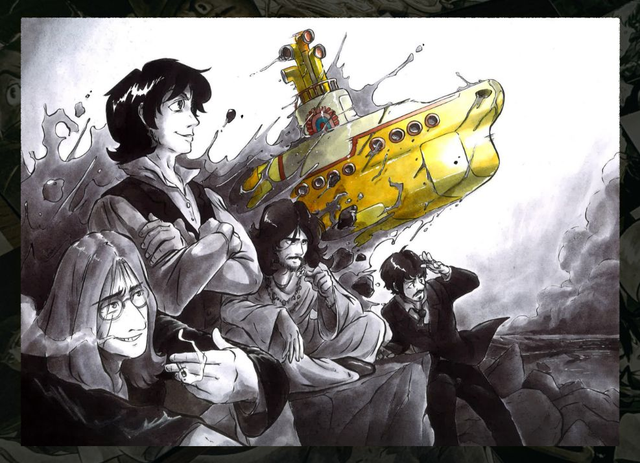 Print A6, A4 ou A3 - Fan art - Yellow Submarine