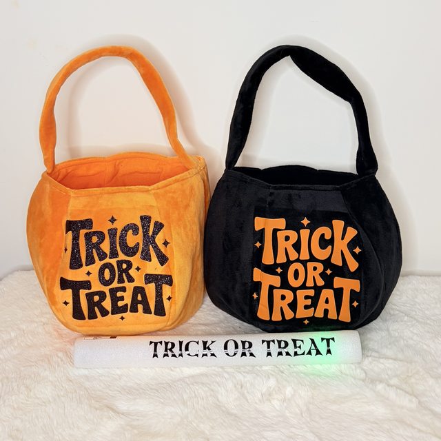 Personalised Trick or Treat Pumpkin Basket 