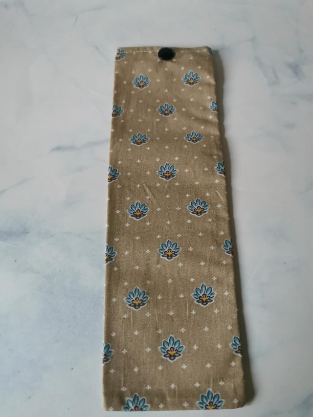 Étui à brosse à dent électrique maron fleur 