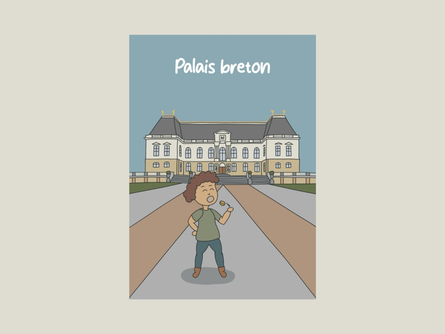 Magnet &quot; Palais breton &quot; 