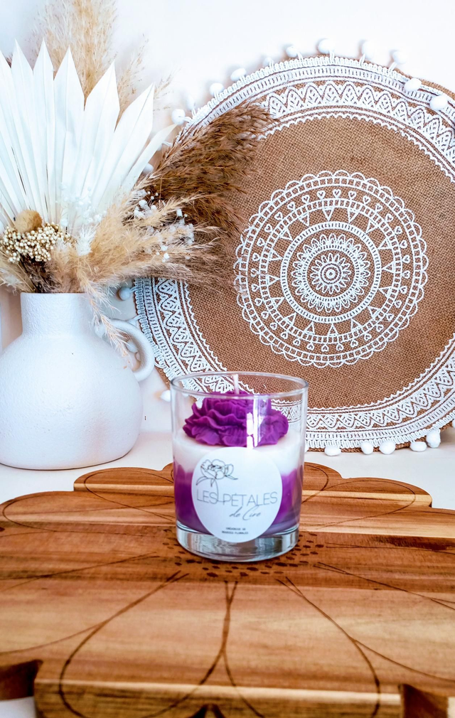 Bougie artisanale Pivoine