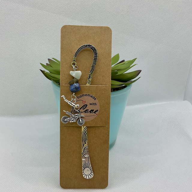 Handmade bookmark. Beautiful silver colour beaded bookmarks. Perfect gift idea. (1)
