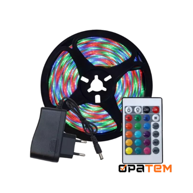 Fita LED 3528 Branco Frio Quente Rolo 5 Metros 240 Leds Flexível Dupla Face Decoração Iluminação