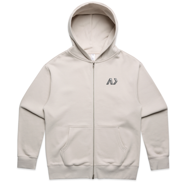 Men&#039;s Faded Zip Hoodie - Bone