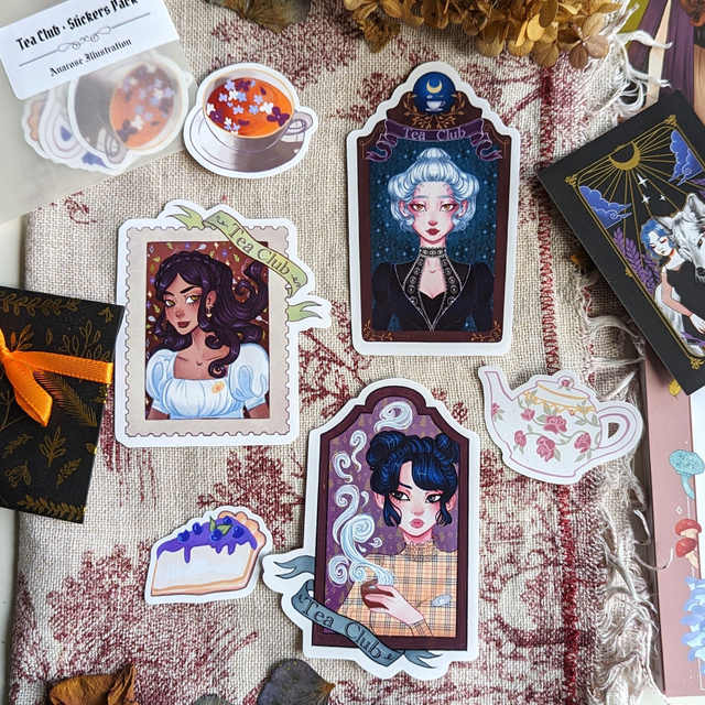 Set Tea Club | Glossy stickers 