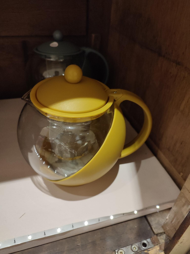 Théière ronde verre