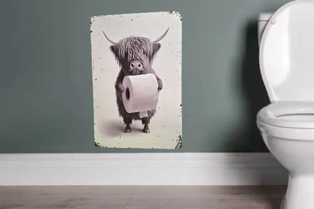 Metaal plaat Hooglander