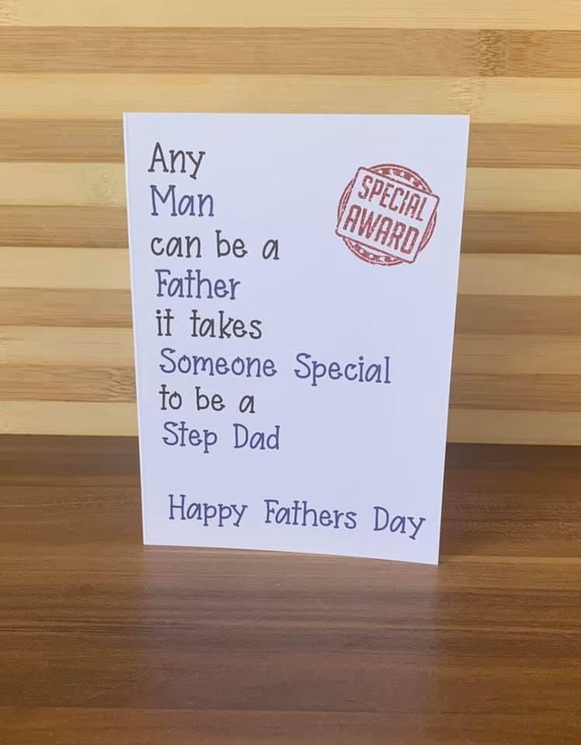 Any man can be a father fathers day card