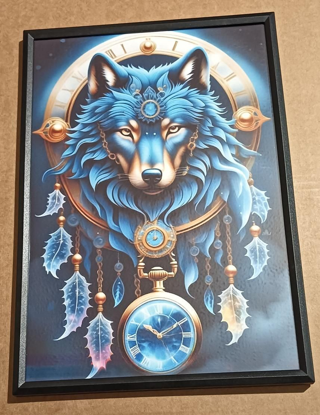 Custom A4 Wolf Dreamcatcher Picture 