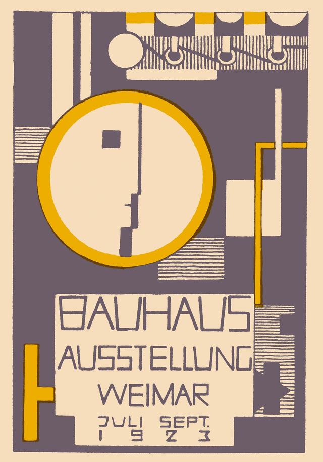 Bauhaus Ausstellung Weimar 1923 by Bachant Lila und Gelb