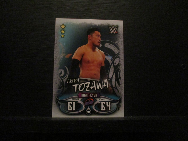 Akira Tozawa - W 205 Live Slam Attax Live Original Trading Card #240