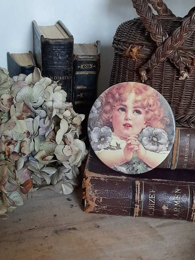 miroir de poche ou de sac rétro