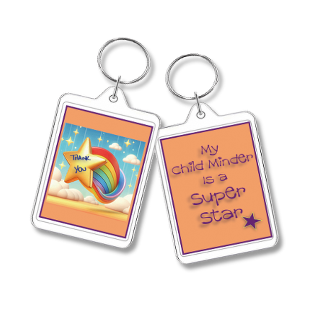 School Out Oblong Key Ring KR03