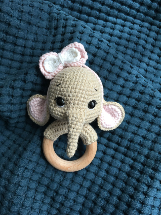 Hochet Éléphant fille