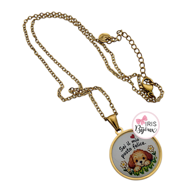 Collana girocollo Sei il mio posto felice 