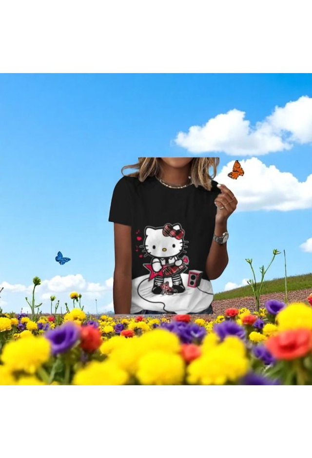 Hello Kitty 4 schwarz S