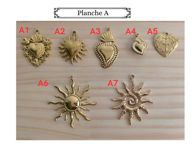 Collier 5 charm's personnalisable