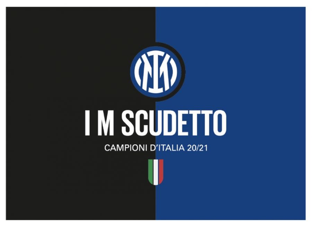 BANDIERA F.C. INTER 100X140 SCUDETTO 20/21