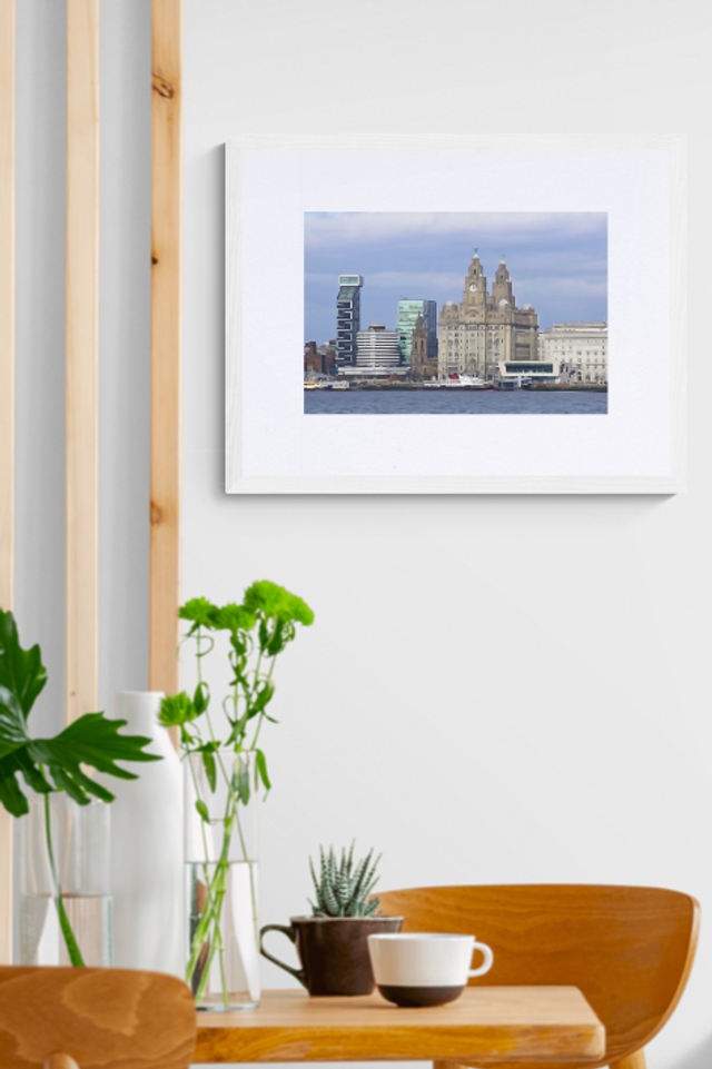 Liverpool Skyline Water Colour - Print