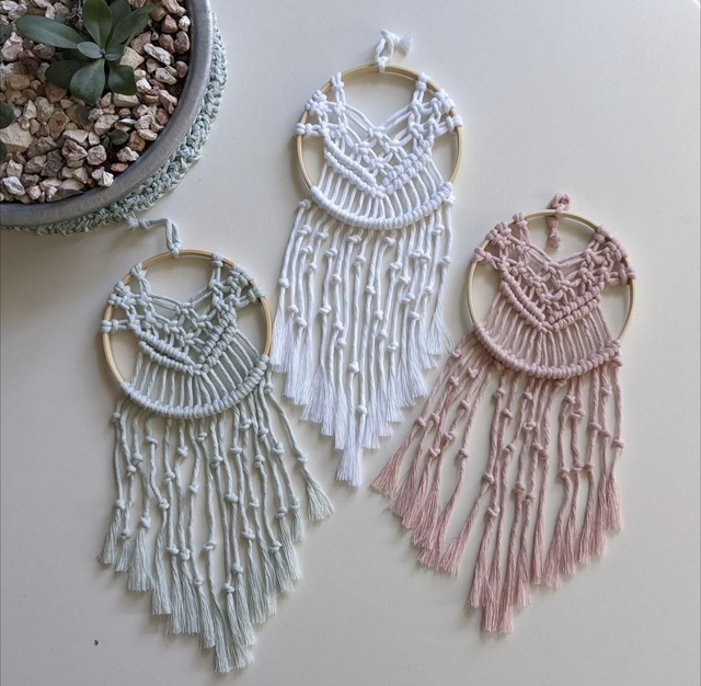 Macramé &quot;Attrape-rêve&quot;