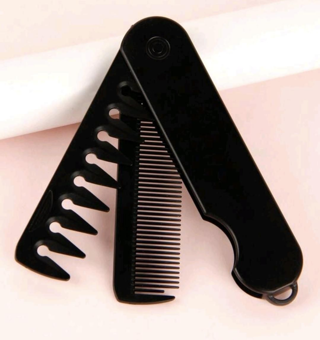 Peineta plegable doble