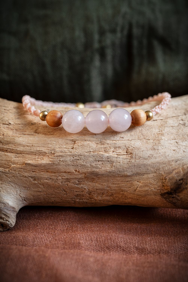 Gaya Bracelet Quartz rose 