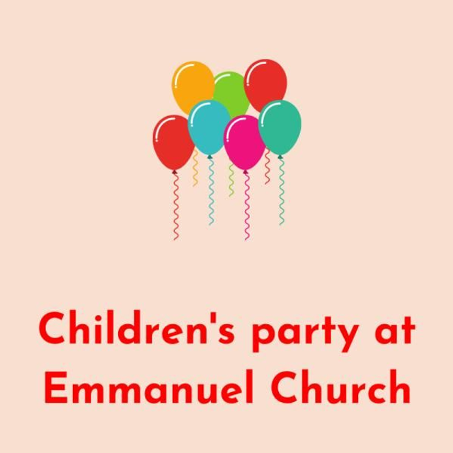 Emmanuel Hall Hire- children's party
